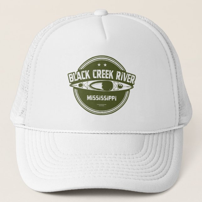 Black Creek River Mississippi Kayaking Trucker Hat (Front)