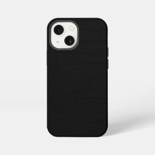 Black Crocodile Skin Print iPhone 13 Mini Case
