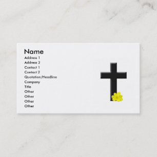 Black Cross Business Card