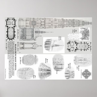 Black Cross Magic School Poster No.2