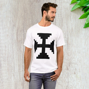 Black Cross Mens T-Shirt
