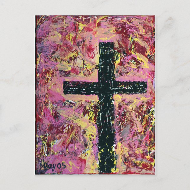 Black Cross Postcard (Front)