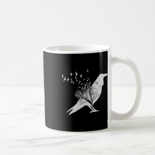 Black Crow Bird Coffee Mug
