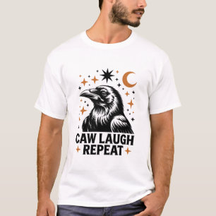 Black Crow F, Caw F, Funny Bird Dance Cool Present T-Shirt