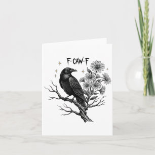 Black Crow F-caw-f Halloween _1 Card