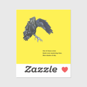 Black Crow & Haiku Illustration 