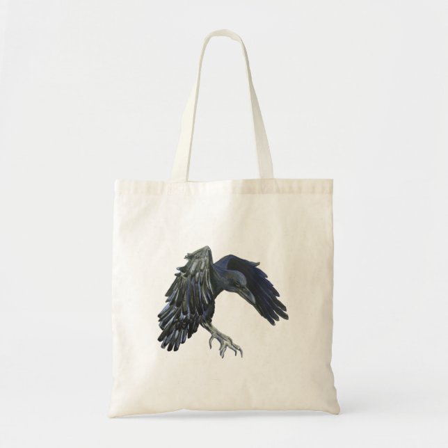 Black Crow Master of Time Illustration Tote Bag (Front)