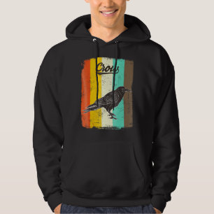 Black Crow Shirt Retro 70s Vintage Bird Lover Art