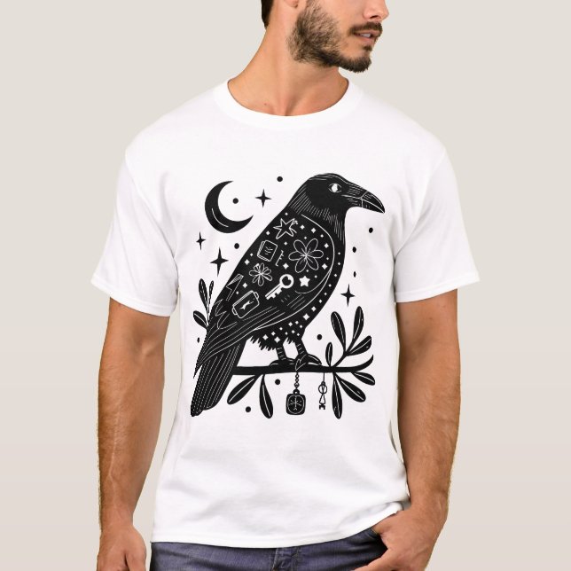 Black Crow T-Shirt Design (Front)