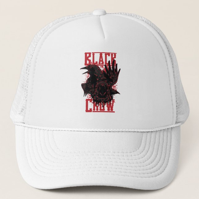Black Crow Trucker Hat (Front)