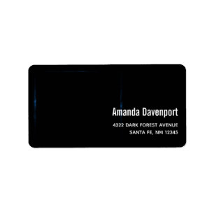 Black Crow with Runes Dark Goth Style Label