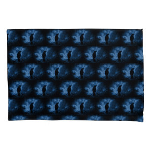 Black Crow with Runes Dark Goth Style Pillowcase