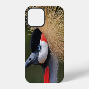 Black crowned crane iPhone 12 case