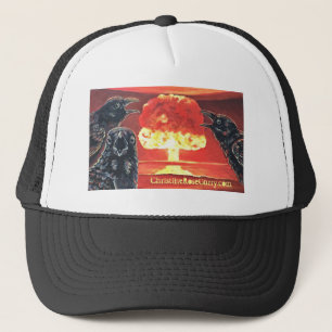 Black Crows & Nuclear Mushroom Cloud Trucker Hat