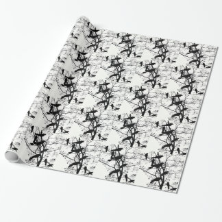 Black Crows Wrapping Paper