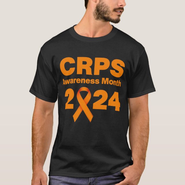 Black CRPS Awareness 2024 T-Shirt (Front)