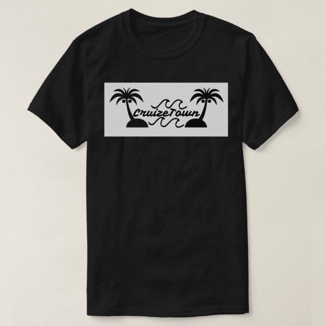 Black CruizeTown T-shirt (Design Front)