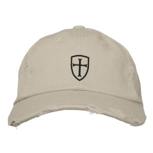 Black Crusader Cross Shield Cap