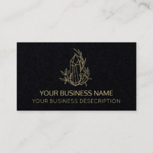 Black Crystal Social Media Business Card