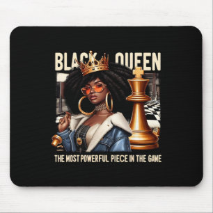 Black Culture Black Queen Chess Empowerment Black Mouse Pad
