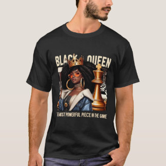 Black Culture Black Queen Chess Empowerment Black  T-Shirt