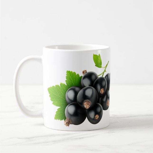 Black currants coffee mug (Left)