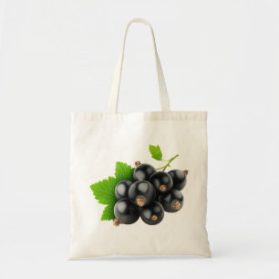 Black currants tote bag
