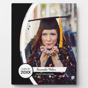 Black Curved Frame Photo Graduation