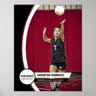 Black Curved Frame School Photo Poster