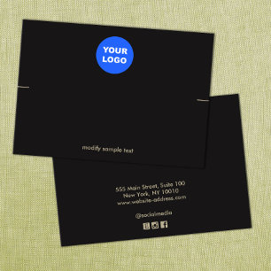 Black Custom Add Your Logo Bracelet Display Card