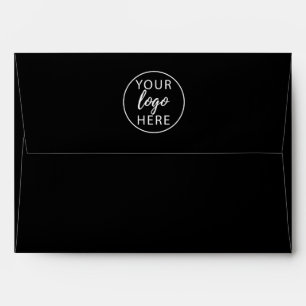 Black Custom Business Logo Envelope