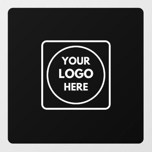 black Custom Car Cling   Personalised logo