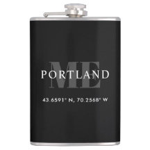 Black Custom City Coordinates Latitude Longitude