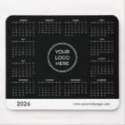 Black Custom Corporate Promo Logo 2026 Calendar
