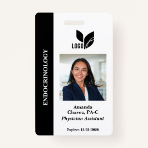 Black Custom Employee ID Photo Name ID Badge