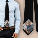 Black Custom Family Photo  Tie<br><div class="desc">Black Custom Family Photo neck tie. A perfect gift for a dad or grandfather on Father`s Day,  birthday or Christmas.</div>