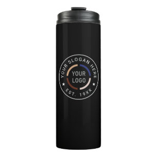 Black custom Logo branded promotional Thermal Tumb Thermal Tumbler