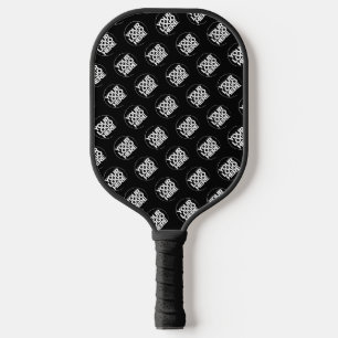 Black Custom Logo business pattern Pickleball Paddle