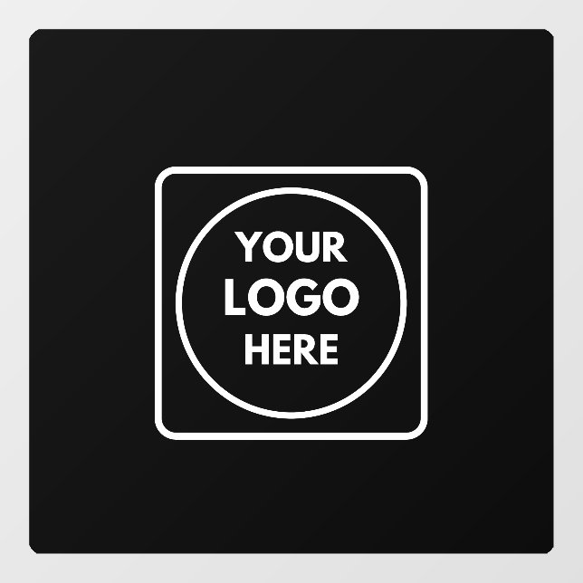 Black Custom Logo | Personalised Business Window  (Sheet)
