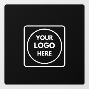 Black Custom Logo   Personalized Business Window 