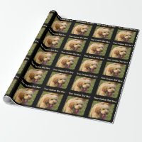 Black Custom Message Goldendoodle Dog