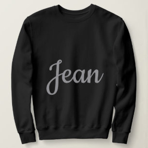 Black Custom Name Women's Sweatshirt
