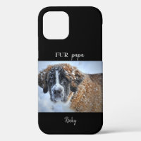 Black Custom Photo & Name Fur Papa