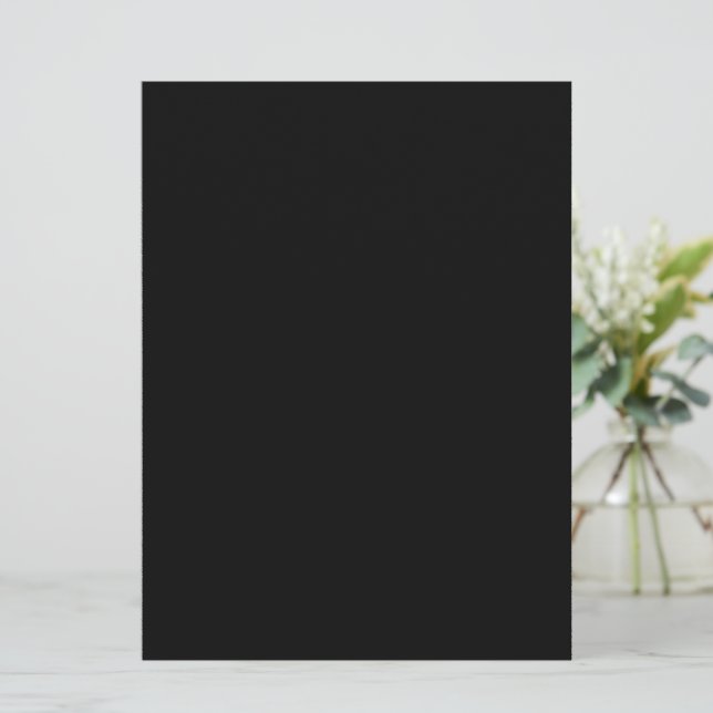  Black Customisable Make Your Own Menu (Standing Front)