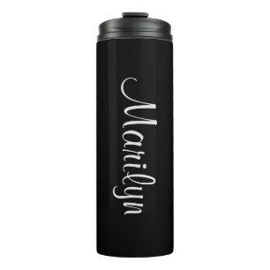 Black Customize Matching Design 12oz Thermal Tumbler