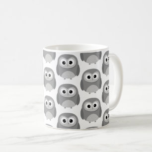Black cute owl coffee mug