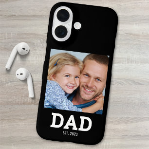 Black Dad Established Photo iPhone 16 Case
