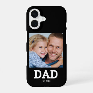 Black Dad Established Photo iPhone 16 Case