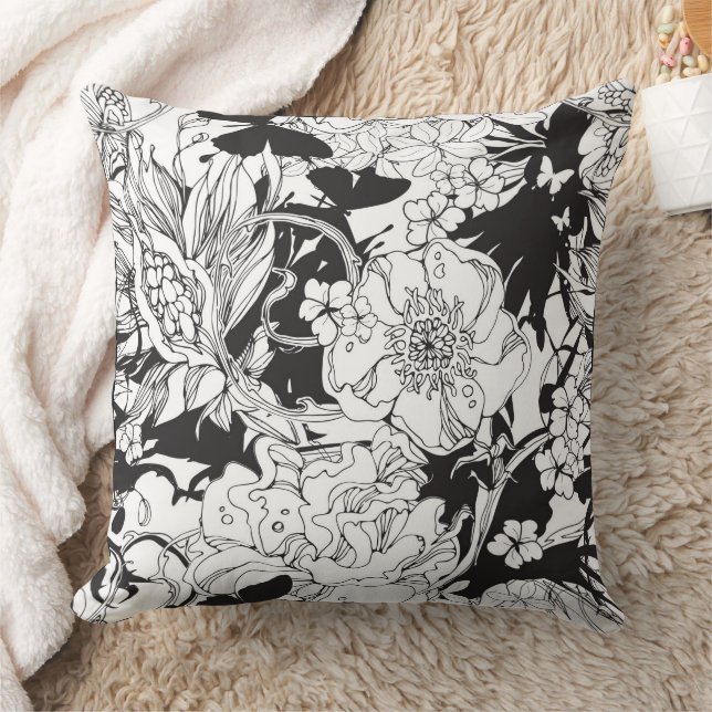 BLACK DAHLIA PILLOW (Blanket)