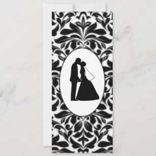 Black Damask & Couple Kiss Bookmarks